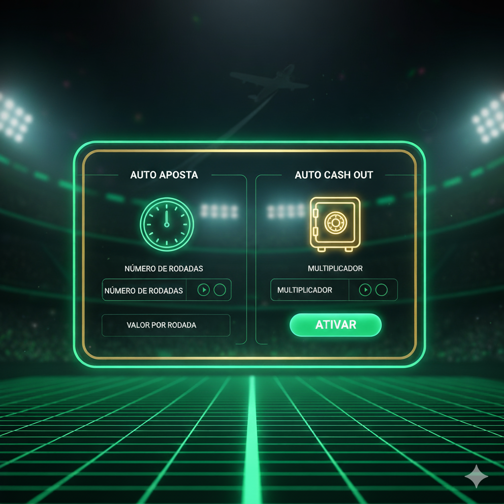 Função Auto Cash Out do Aviator configurada no painel do jogo, destacando estratégia segura para garantir lucros.