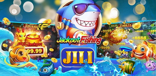 Captura de tela do gameplay de Jackpot Fishing no Royal Cassino, mostrando o King Squid (Lula Rei) gigante e vermelho sendo atacado, com medidores de Speed Jackpot, JILI Jackpot e Lucky Jackpot visíveis, além de elementos da interface de usuário do jogo e outros peixes.