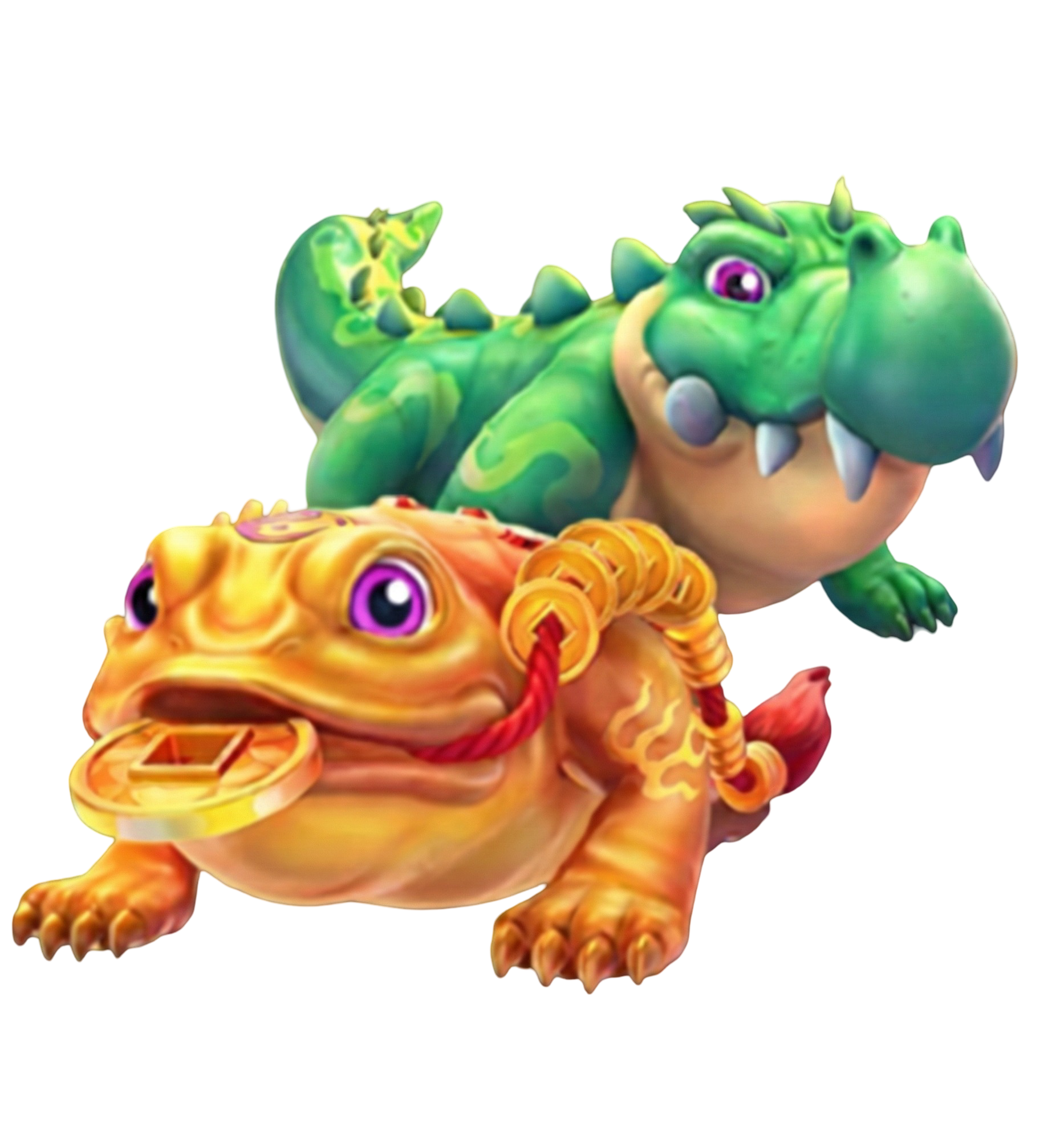 Tela explicativa da Luta contra Netuno, mostrando o Crocodilo Furioso e o Sapo de Ouro, com bônus de acerto de 10X a 100X e bônus de captura de até 178X.