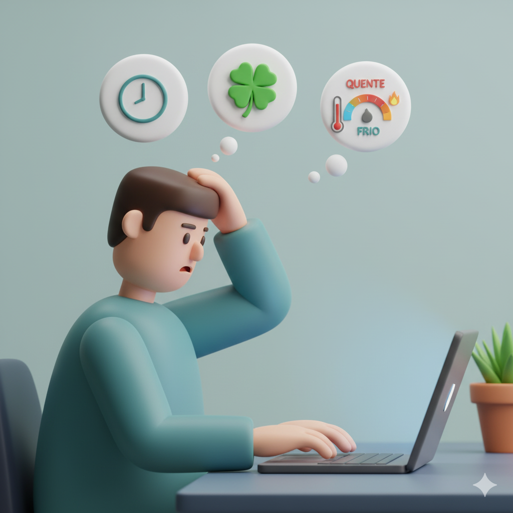 Jogador de cassino online confuso sobre os mitos do RGN, como horários de sorte e jogos'quentes' ou'frios'.